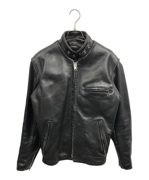 Schott（ショット）Schott (ショット) ライナー付シングルライダースジャケット ブラック サイズ:36の古着・服飾アイテム