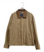 NAUTICAノーティカ）の古着「レザーカラージップアップジャケット」｜ベージュ