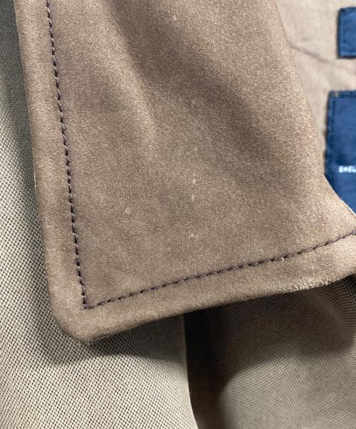 NAUTICA（ノーティカ）NAUTICA (ノーティカ) レザーカラージップアップジャケット ベージュ サイズ:Lの古着・服飾アイテム