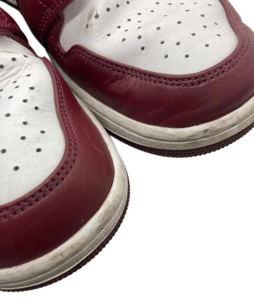 NIKE（ナイキ）NIKE (ナイキ) AIR JORDAN 1 LOW ホワイト×レッド サイズ:28の古着・服飾アイテム