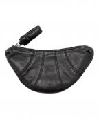 LEMAIREルメール）の古着「クロワッサンレザーコインケース」｜ブラック