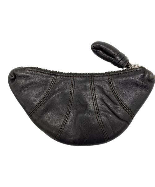 LEMAIRE（ルメール）LEMAIRE (ルメール) クロワッサンレザーコインケース ブラックの古着・服飾アイテム