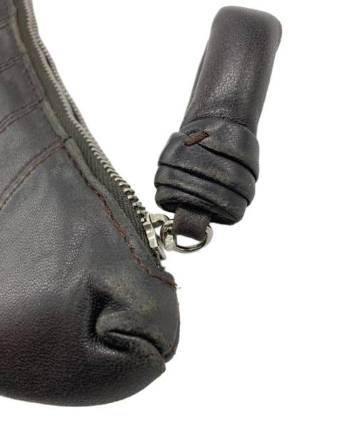 LEMAIRE（ルメール）LEMAIRE (ルメール) クロワッサンレザーコインケース ブラックの古着・服飾アイテム