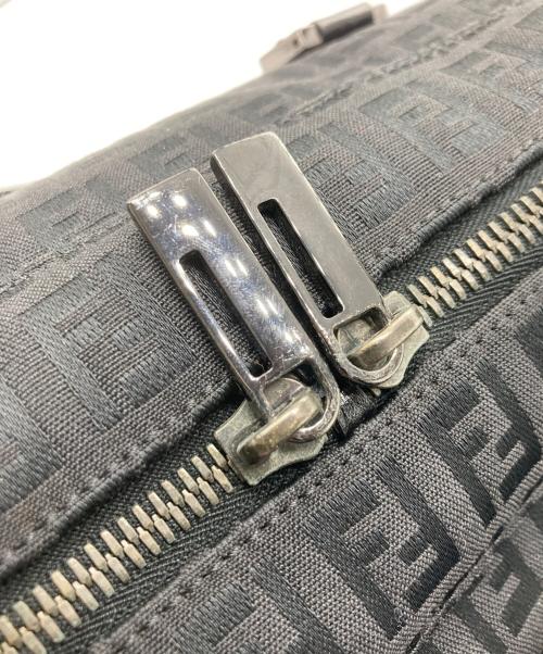 FENDI（フェンディ）FENDI (フェンディ) ズッキーノ柄キャンバスハンドバッグ ブラックの古着・服飾アイテム