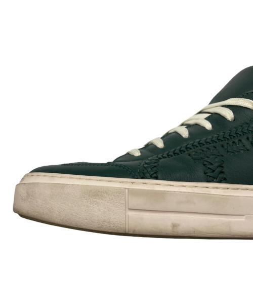 Salvatore Ferragamo（サルヴァトーレ フェラガモ）Salvatore Ferragamo (サルヴァトーレ フェラガモ) レザーローカットスニーカー グリーン サイズ:8の古着・服飾アイテム