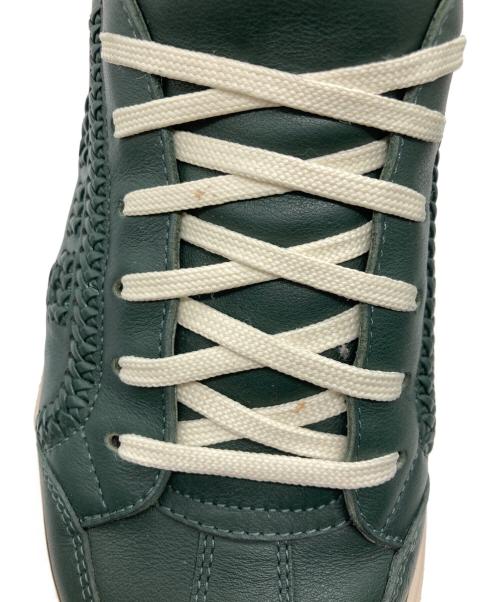 Salvatore Ferragamo（サルヴァトーレ フェラガモ）Salvatore Ferragamo (サルヴァトーレ フェラガモ) レザーローカットスニーカー グリーン サイズ:8の古着・服飾アイテム