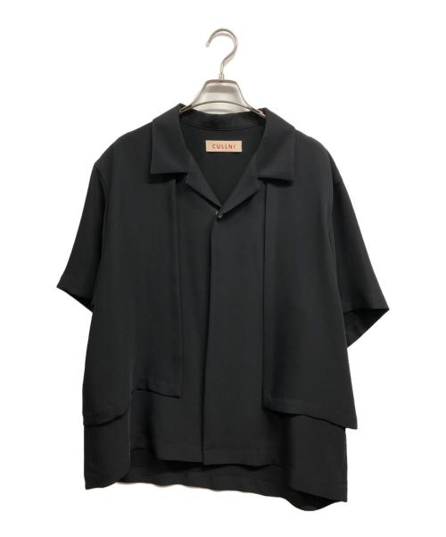 CULLNI（クルニ）CULLNI (クルニ) オープンカラーフラップシャツ ブラック サイズ:2の古着・服飾アイテム