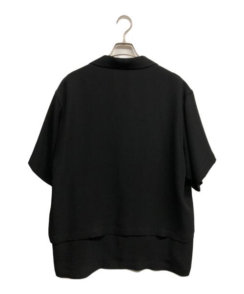 CULLNI（クルニ）CULLNI (クルニ) オープンカラーフラップシャツ ブラック サイズ:2の古着・服飾アイテム