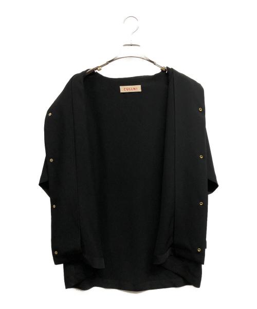 CULLNI（クルニ）CULLNI (クルニ) オープンカラーフラップシャツ ブラック サイズ:2の古着・服飾アイテム