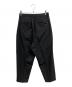 N.HOOLYWOOD (エヌ ハリウッド) 2TUCK SLACKS ブラック サイズ:36：7000円