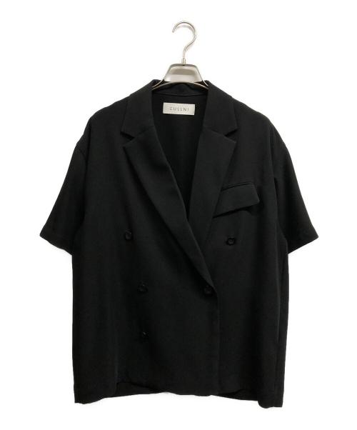 CULLNI（クルニ）CULLNI (クルニ) ショートスリーブダブルジャケット ブラック サイズ:1の古着・服飾アイテム