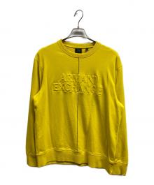 ARMANI EXCHANGE（アルマーニ エクスチェンジ）の古着「クルーネックスウェット」｜イエロー