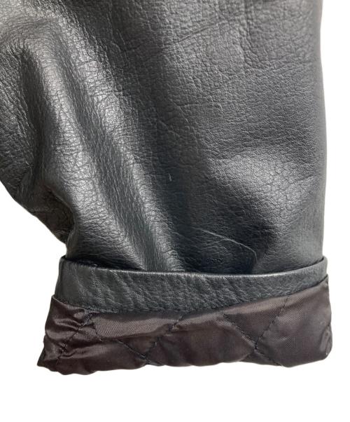 U.S.AIR FORCE（ユーエスエアフォース）U.S.AIR FORCE (ユーエスエアフォース) カウレザージャケット ブラック サイズ:Mの古着・服飾アイテム