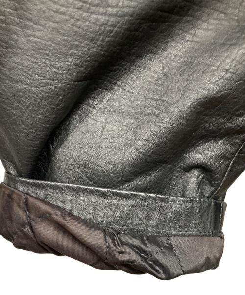 U.S.AIR FORCE（ユーエスエアフォース）U.S.AIR FORCE (ユーエスエアフォース) カウレザージャケット ブラック サイズ:Mの古着・服飾アイテム