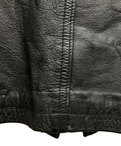 U.S.AIR FORCE（ユーエスエアフォース）U.S.AIR FORCE (ユーエスエアフォース) カウレザージャケット ブラック サイズ:Mの古着・服飾アイテム