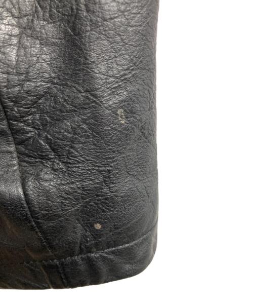 U.S.AIR FORCE（ユーエスエアフォース）U.S.AIR FORCE (ユーエスエアフォース) カウレザージャケット ブラック サイズ:Mの古着・服飾アイテム