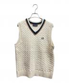 FRED PERRYフレッドペリー）の古着「チルデンニットベスト」｜ホワイト