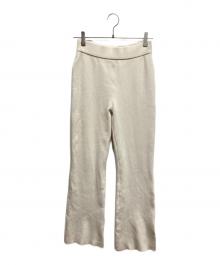 MUSE de Deuxieme Classe（ミューズ ドゥーズィエム クラス）の古着「Diner B RIB リブニットパンツ」｜アイボリー