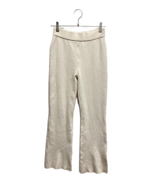 MUSE de Deuxieme Classe（ミューズ ドゥーズィエム クラス）MUSE de Deuxieme Classe (ミューズ ドゥーズィエム クラス) Diner B RIB リブニットパンツ アイボリー サイズ:36の古着・服飾アイテム