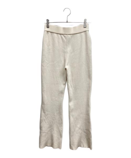 MUSE de Deuxieme Classe（ミューズ ドゥーズィエム クラス）MUSE de Deuxieme Classe (ミューズ ドゥーズィエム クラス) Diner B RIB リブニットパンツ アイボリー サイズ:36の古着・服飾アイテム