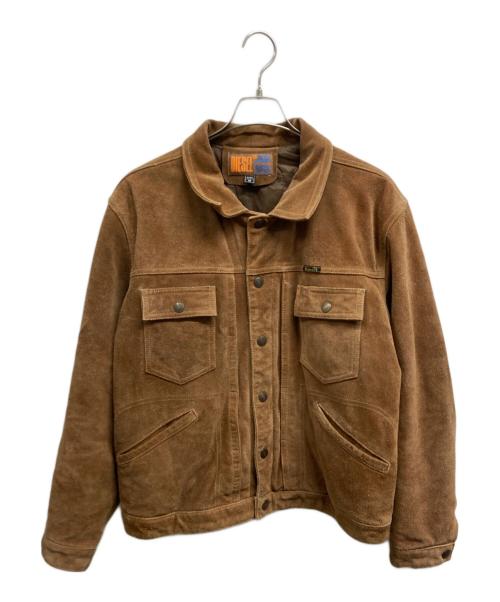 DIESEL（ディーゼル）DIESEL (ディーゼル) スウェードレザージャケット ベージュ サイズ:Mの古着・服飾アイテム