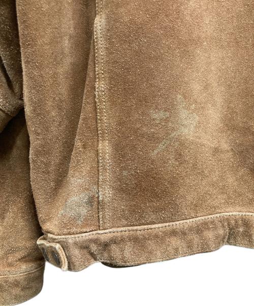DIESEL（ディーゼル）DIESEL (ディーゼル) スウェードレザージャケット ベージュ サイズ:Mの古着・服飾アイテム