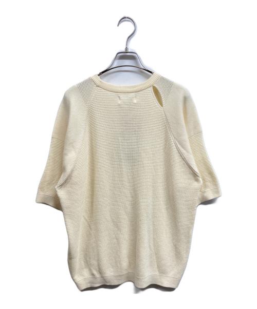 ORGUEIL（オルゲイユ）ORGUEIL (オルゲイユ) 半袖ニット アイボリー サイズ:42 未使用品の古着・服飾アイテム