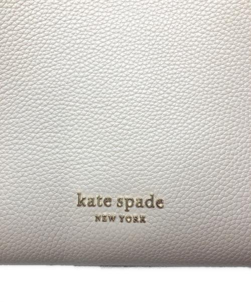 Kate Spade（ケイトスペード）Kate Spade (ケイトスペード) ノット カラーブロック ぺブル レザー ラージ トート ベージュの古着・服飾アイテム
