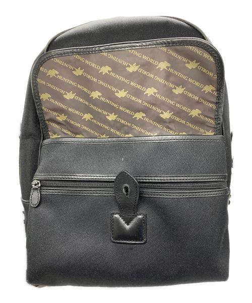 HUNTING WORLD（ハンティングワールド）HUNTING WORLD (ハンティングワールド) バックパック ブラックの古着・服飾アイテム