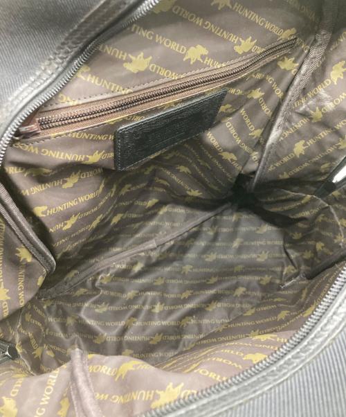HUNTING WORLD（ハンティングワールド）HUNTING WORLD (ハンティングワールド) バックパック ブラックの古着・服飾アイテム