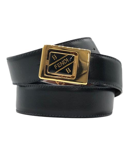 FENDI（フェンディ）FENDI (フェンディ) バックルロゴベルト ブラックの古着・服飾アイテム