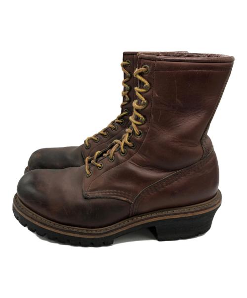 RED WING（レッドウィング）RED WING (レッドウィング) ロガーブーツ ブラウン サイズ:8Dの古着・服飾アイテム