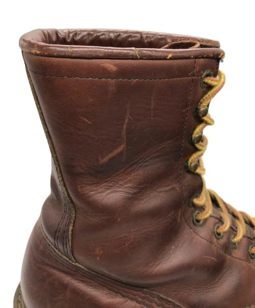 RED WING（レッドウィング）RED WING (レッドウィング) ロガーブーツ ブラウン サイズ:8Dの古着・服飾アイテム