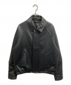 STUDIOUSステュディオス）の古着「MODERN LEATHER BLOUSON」｜ブラック