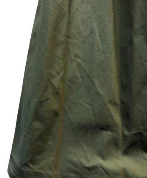 CLANE（クラネ）CLANE (クラネ) CHAMBRAY CIRCULAR ロングスカート グリーンの古着・服飾アイテム