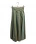 CLANE（クラネ）の古着「CHAMBRAY CIRCULAR ロングスカート」｜グリーン