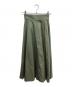 CLANE (クラネ) CHAMBRAY CIRCULAR ロングスカート グリーン：7000円