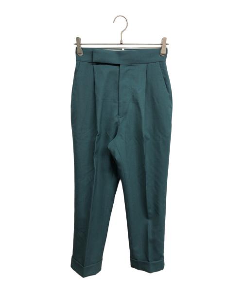 THE SHINZONE（ザ シンゾーン）THE SHINZONE (ザ シンゾーン) ONE TUCK PANTS グリーン サイズ:34の古着・服飾アイテム