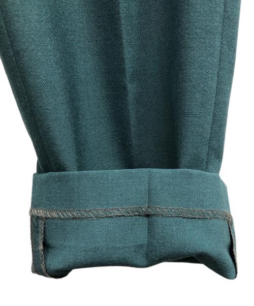THE SHINZONE（ザ シンゾーン）THE SHINZONE (ザ シンゾーン) ONE TUCK PANTS グリーン サイズ:34の古着・服飾アイテム