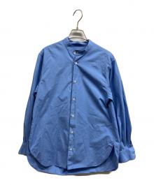 STEVEN ALAN（スティーブンアラン）の古着「バンドカラーシャツ」｜ブルー