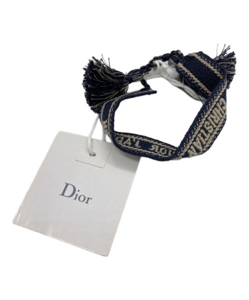 Dior（ディオール）DIOR (ディオール) Textile JAdior Bracelet ネイビーの古着・服飾アイテム