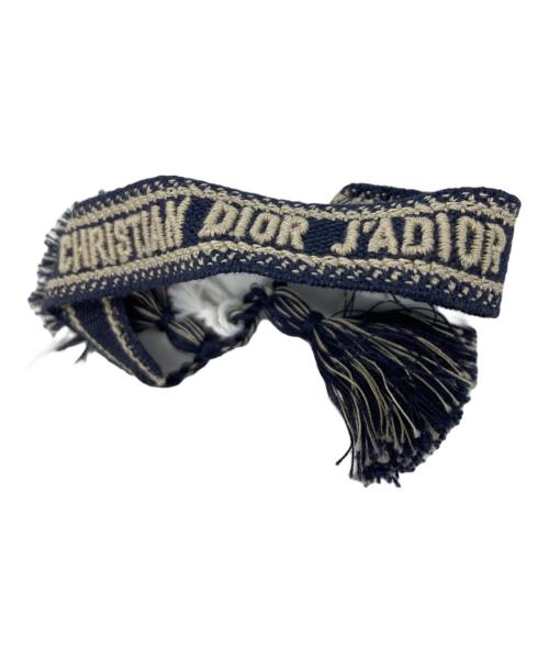 Dior（ディオール）DIOR (ディオール) Textile JAdior Bracelet ネイビーの古着・服飾アイテム