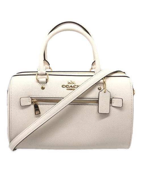 COACH（コーチ）COACH (コーチ) ローアン サッチェル バッグ アイボリーの古着・服飾アイテム