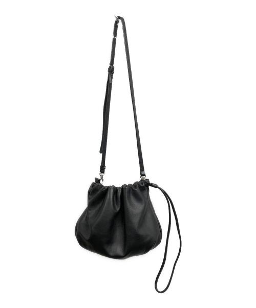 russet（ラシット）russet (ラシット) レザーショルダーバッグ ブラックの古着・服飾アイテム