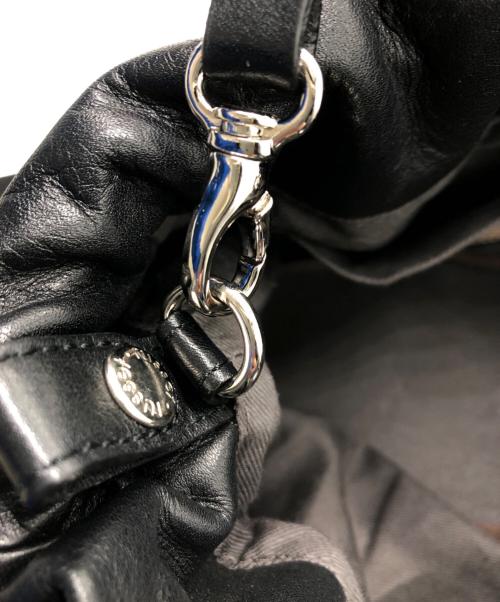 russet（ラシット）russet (ラシット) レザーショルダーバッグ ブラックの古着・服飾アイテム