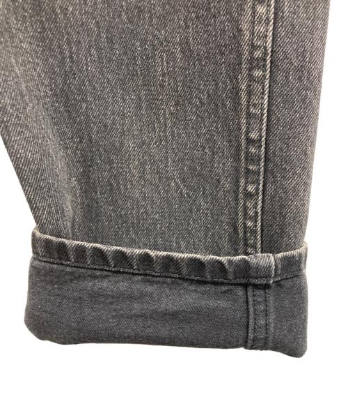 JOHN LAWRENCE SULLIVAN（ジョン ローレンス サリバン）JOHN LAWRENCE SULLIVAN (ジョン ローレンス サリバン) BLEACHED DENIM KNEE HOLE PANTS ブラック サイズ:48の古着・服飾アイテム