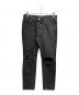 JOHN LAWRENCE SULLIVAN（ジョン ローレンス サリバン）の古着「BLEACHED DENIM KNEE HOLE PANTS」｜ブラック