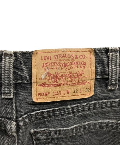 LEVI'S（リーバイス）LEVI'S (リーバイス) USA製 505 ブラックデニム グレー サイズ:Ｗ32の古着・服飾アイテム