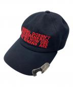 JOHN LAWRENCE SULLIVANジョン ローレンス サリバン）の古着「EMBROIDERED CAP WITH BOTTLE OPENER/サリバンキャップ」｜ブラック