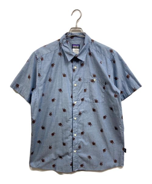 Patagonia（パタゴニア）Patagonia (パタゴニア) ORGANIC COTTON半袖シャツ ブルー サイズ:Lの古着・服飾アイテム